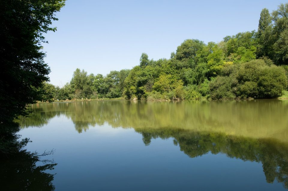 Lac paisible au cœur du Domaine Devèze