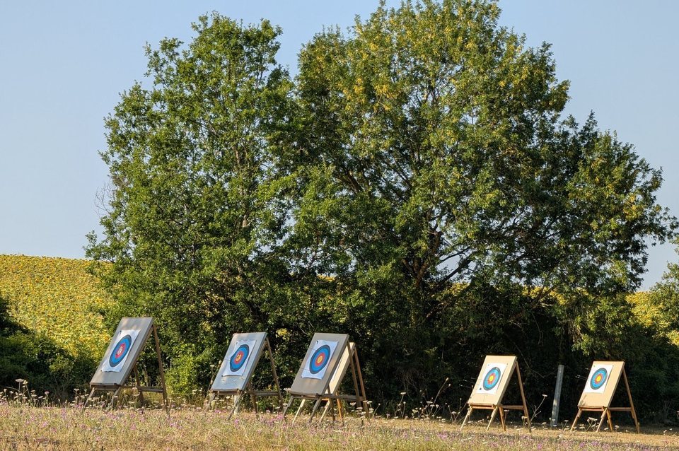 Cibles de tir à l’arc au Domaine Devèze